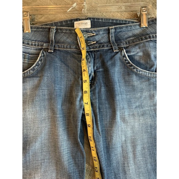 Hudson Womens Denim Jeans Sz 29 Signature Boot Cut Flap Pocket - Picture 14 of 16